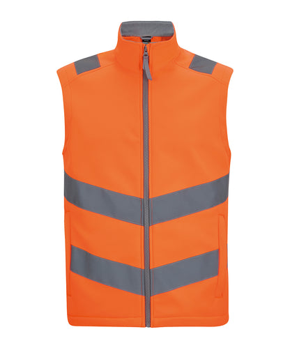 Regatta High Visibility Hi-vis Pro contract Ablaze softshell bodywarmer Orange
