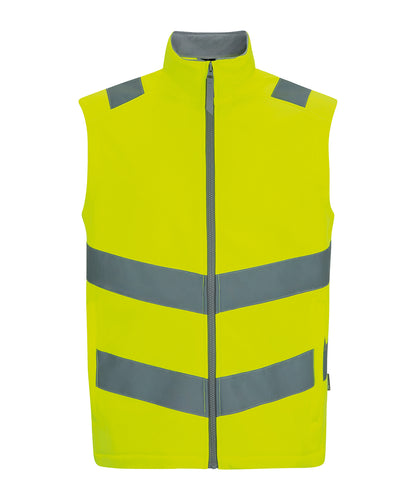 Regatta High Visibility Hi-vis Pro contract Ablaze softshell bodywarmer Yellow