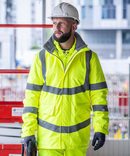 Regatta High Visibility Hi-vis Pro contract Dover parka Orange