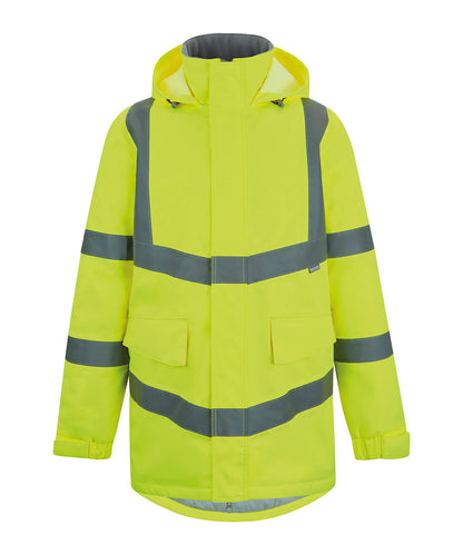 Regatta High Visibility Hi-vis Pro contract Dover parka Yellow
