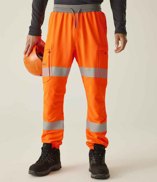 Regatta High Visibility Prolite Stretch Jog Pants - Orange
