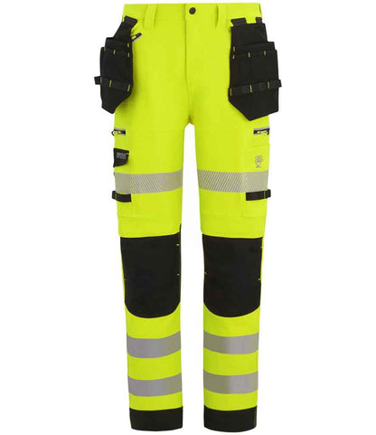 Regatta High Visibility Infiltrate Stretch Holster Trousers in Yellow/Black