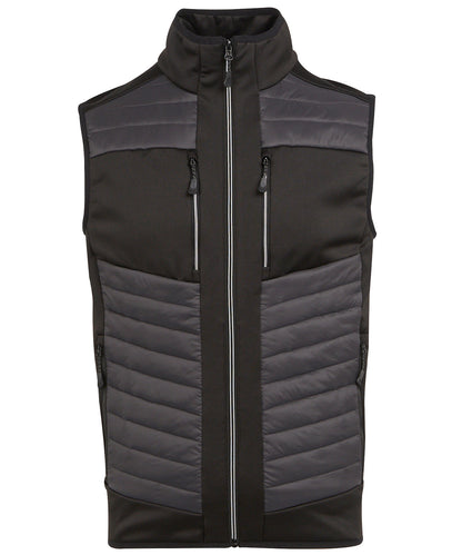 Regatta Professional E-Volve unisex thermal hybrid bodywarmer Ash/Black