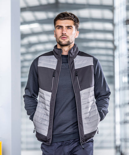 Regatta Professional E-Volve unisex thermal hybrid bodywarmer Ash/Black