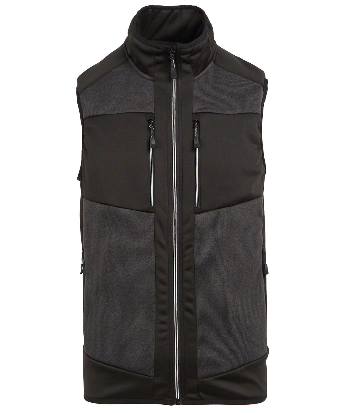 Regatta Professional E-Volve unisex knit-effect stretch bodywarmer Ash/Black