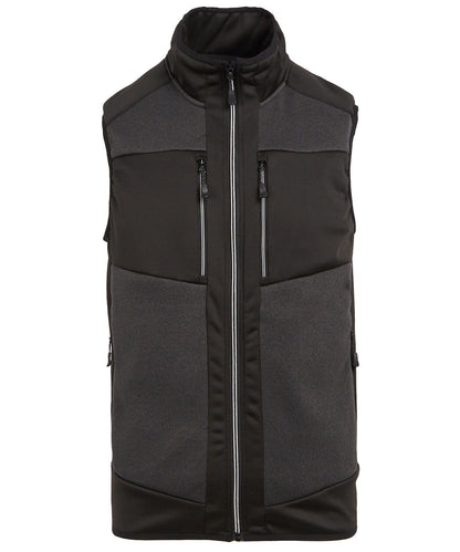 Regatta Professional E-Volve unisex knit-effect stretch bodywarmer Ash/Black