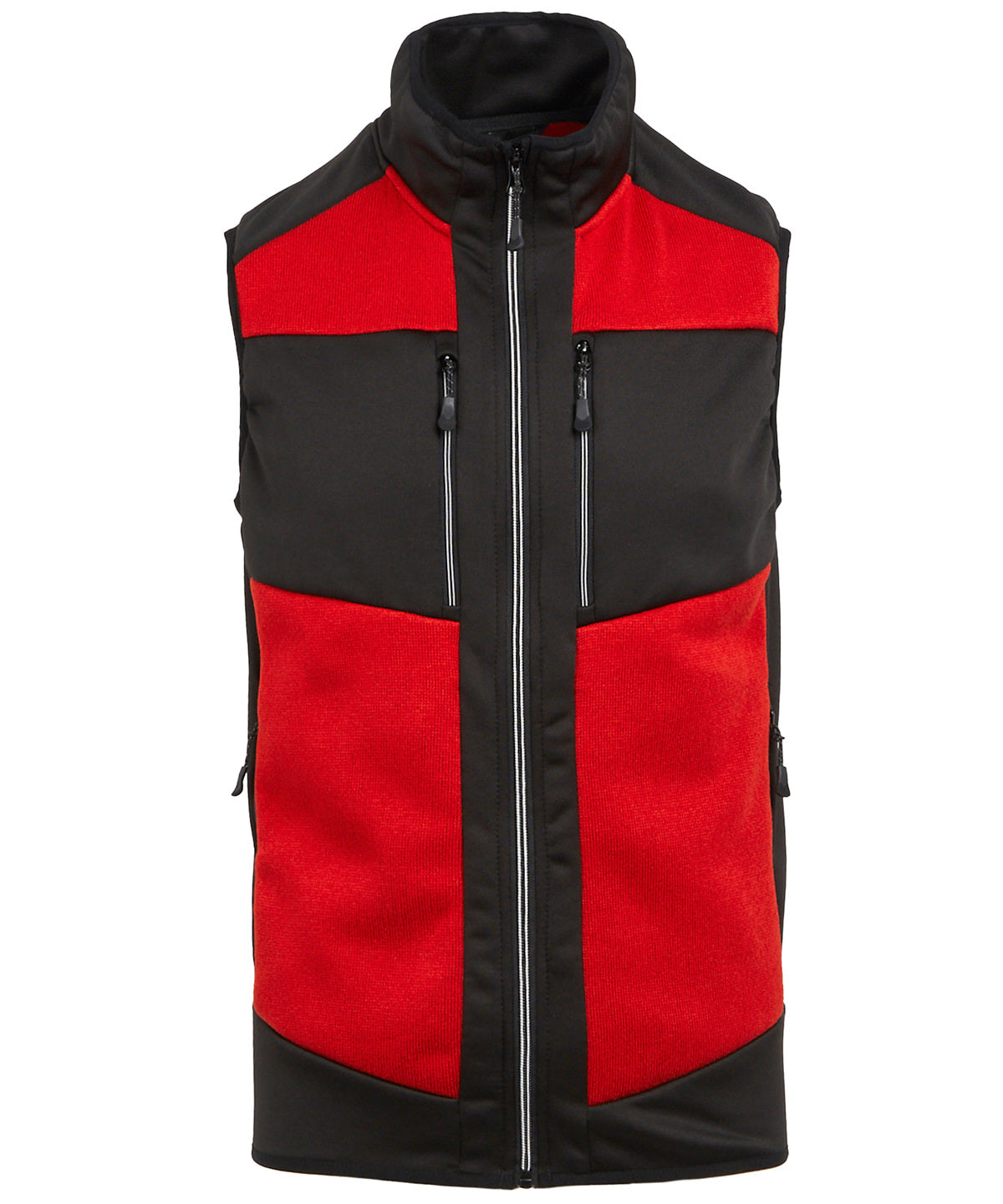 Regatta Professional E-Volve unisex knit-effect stretch bodywarmer Classic Red/Black