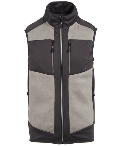 Regatta Professional E-Volve unisex knit-effect stretch bodywarmer Mineral Grey/Ash