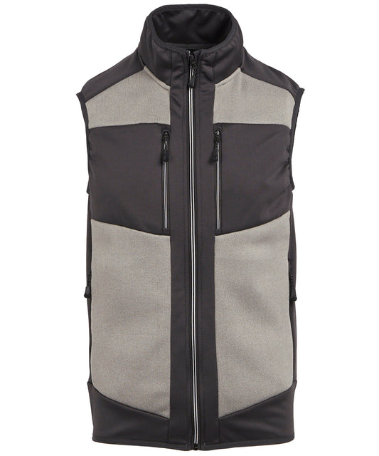 Regatta Professional E-Volve unisex knit-effect stretch bodywarmer Mineral Grey/Ash