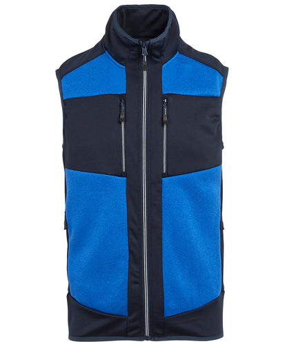 Regatta Professional E-Volve unisex knit-effect stretch bodywarmer Strong Blue/Navy