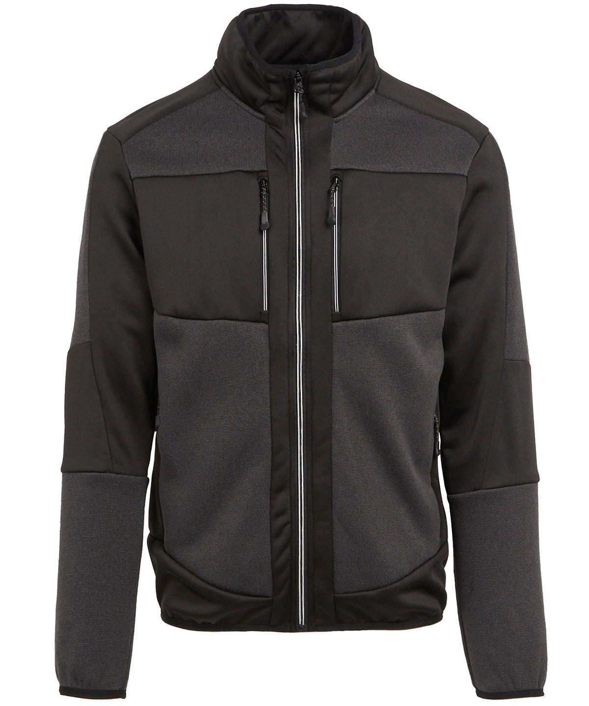 Regatta Professional E-Volve unisex knit-effect stretch mid-layer Ash/Black