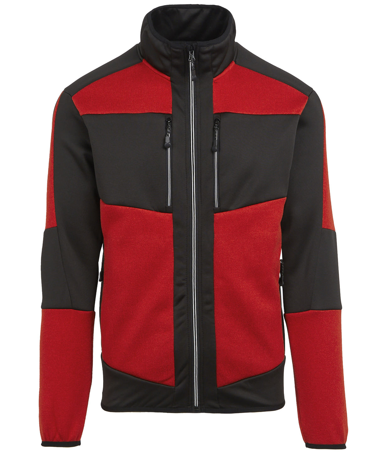 Regatta Professional E-Volve unisex knit-effect stretch mid-layer Classic Red/Black