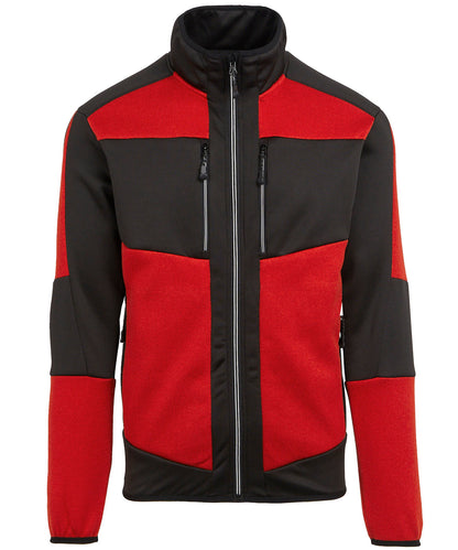 Regatta Professional E-Volve unisex knit-effect stretch mid-layer Classic Red/Black