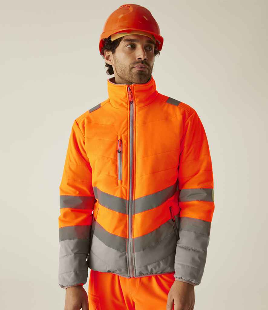 Regatta High Visibility Regatta High Visibility Two Tone Thermal Baffle Jacket