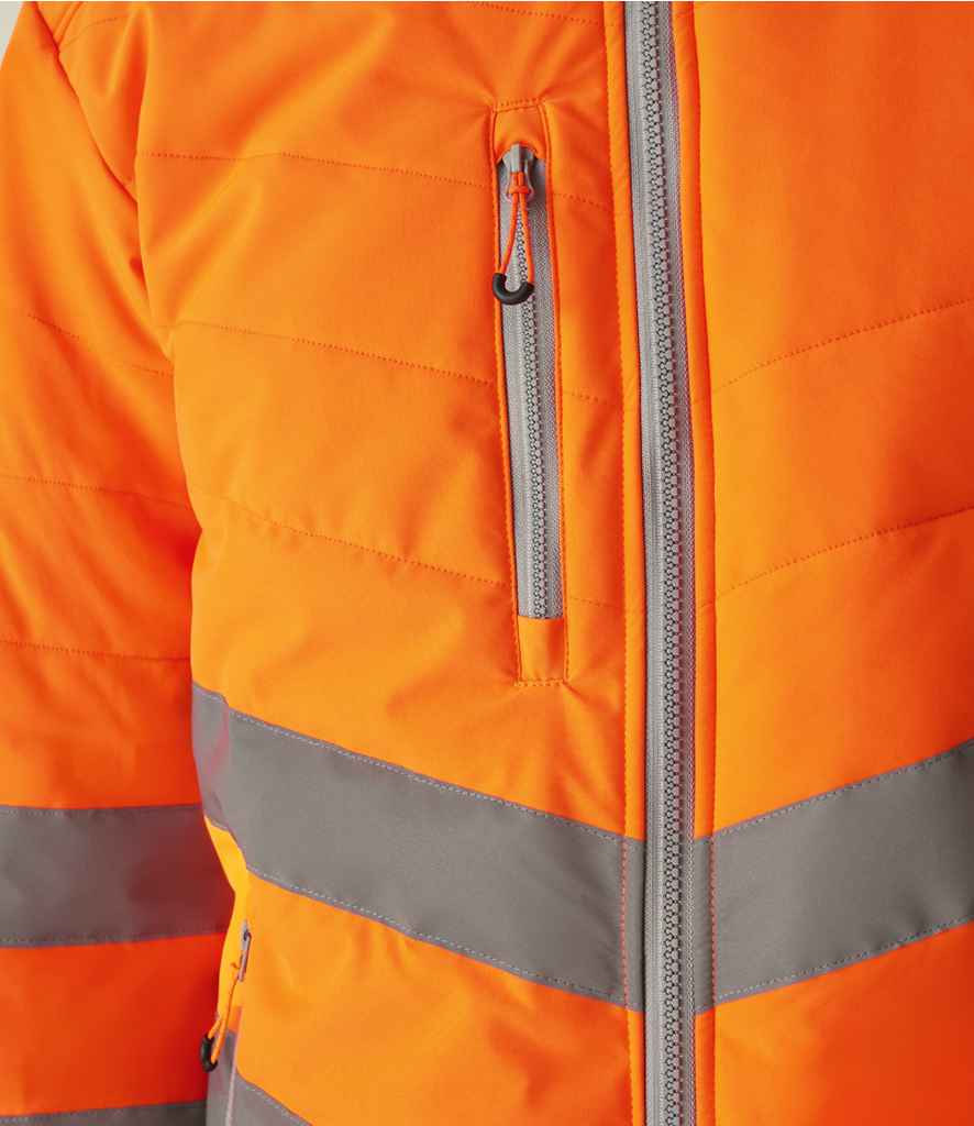 Regatta High Visibility Regatta High Visibility Two Tone Thermal Baffle Jacket Orange/Grey