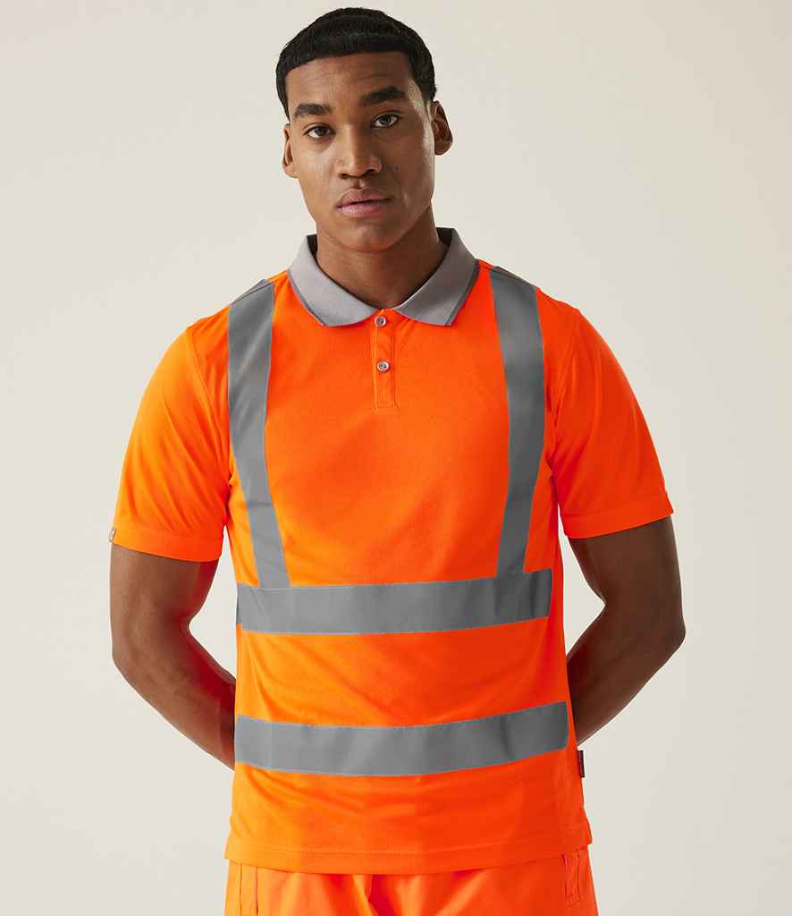 Regatta High Visibility Regatta High Visibility Pro Contract Polo Shirt Orange