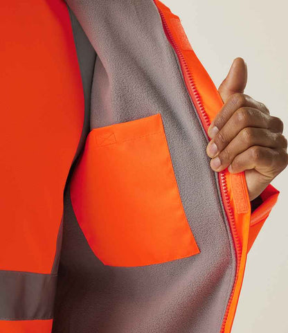 Regatta High Visibility Pro Contract Dover Jacket - model image