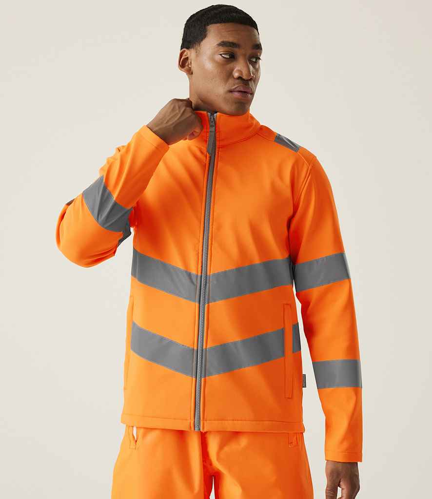 Regatta High Visibility Regatta High Visibility Pro Contract Ablaze Soft Shell Jacket Orange