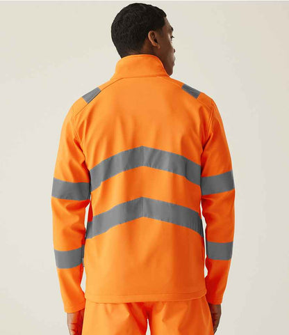 Regatta High Visibility Regatta High Visibility Pro Contract Ablaze Soft Shell Jacket Orange