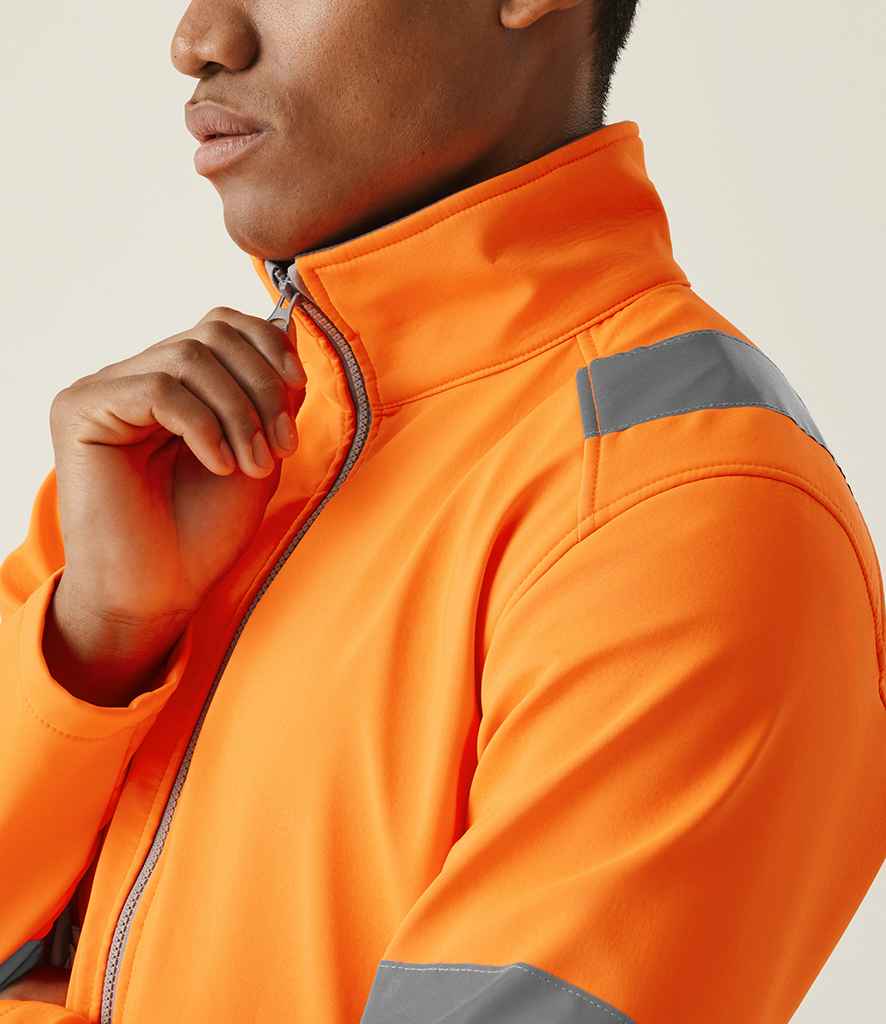 Regatta High Visibility Regatta High Visibility Pro Contract Ablaze Soft Shell Jacket Orange