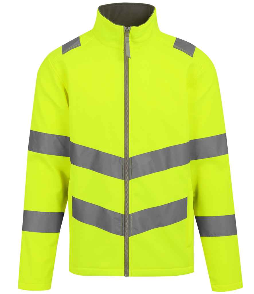 Regatta High Visibility Pro Contract Ablaze Soft Shell Jacket in Yellow
