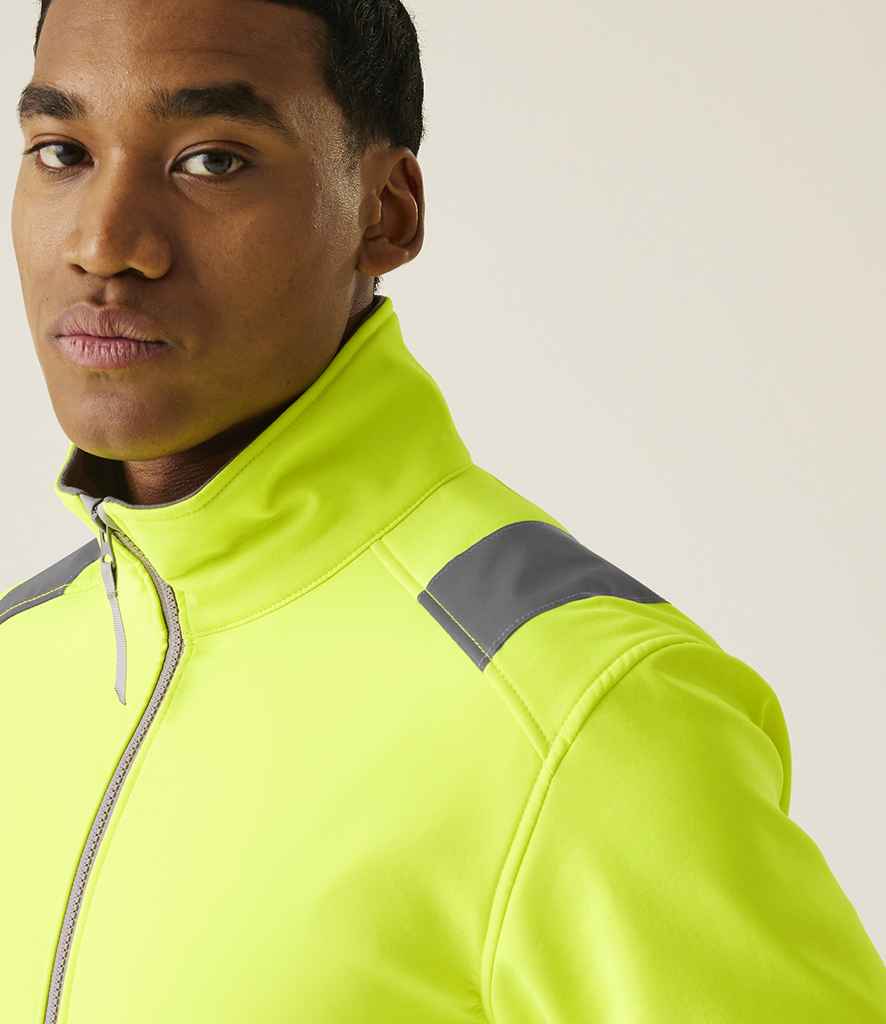 Regatta High Visibility Regatta High Visibility Pro Contract Ablaze Soft Shell Jacket Yellow