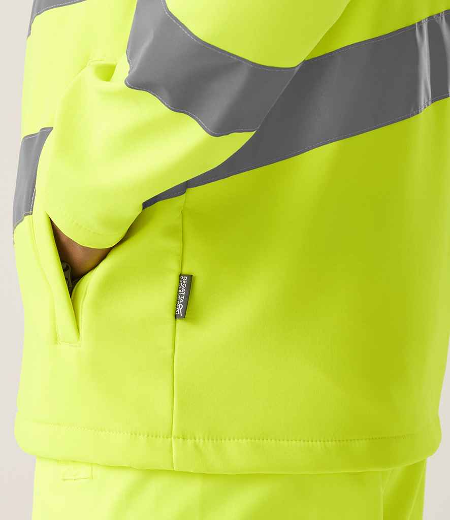 Regatta High Visibility Regatta High Visibility Pro Contract Ablaze Soft Shell Jacket Yellow