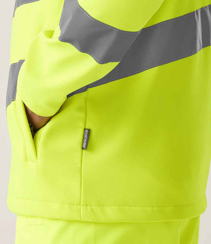 Regatta High Visibility Regatta High Visibility Pro Contract Ablaze Soft Shell Jacket Yellow