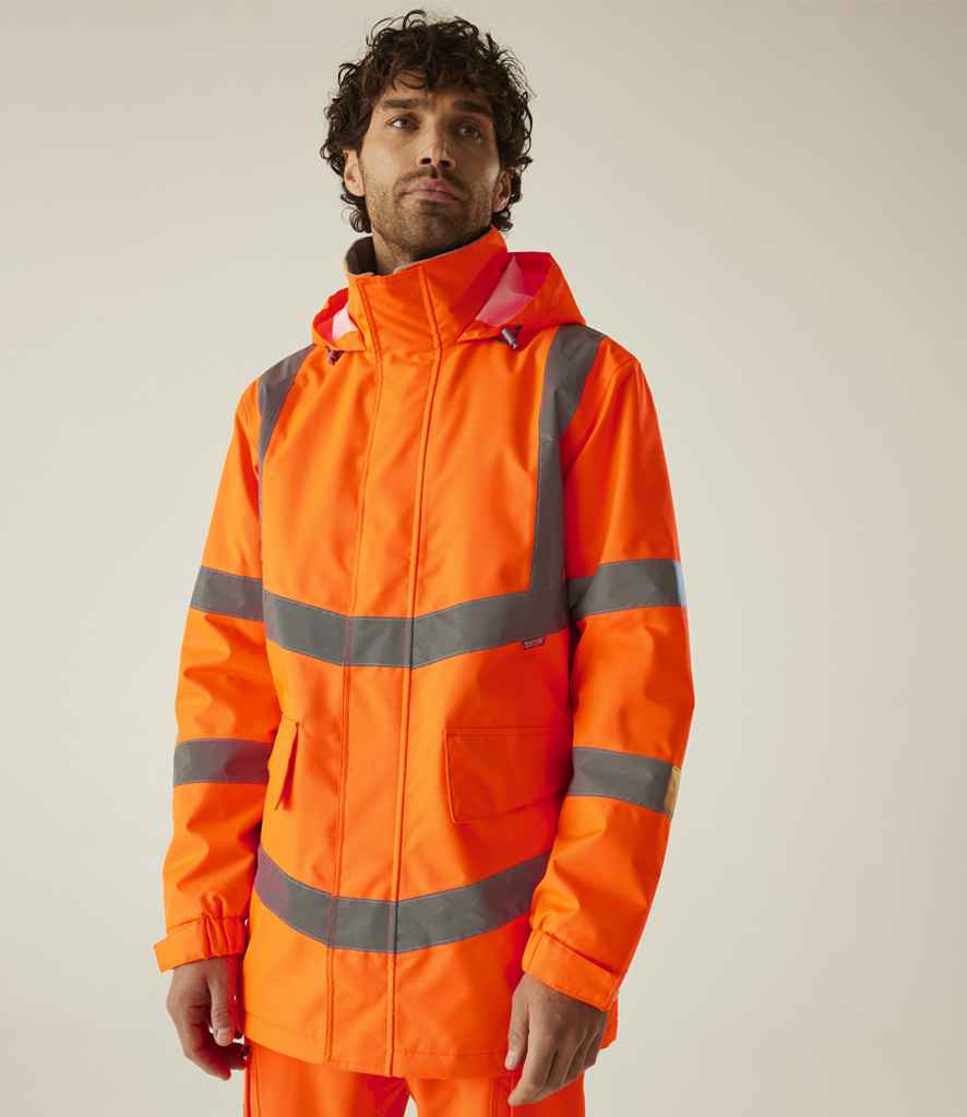 Regatta High Visibility Regatta High Visibility Pro Contract Dover Parka Orange
