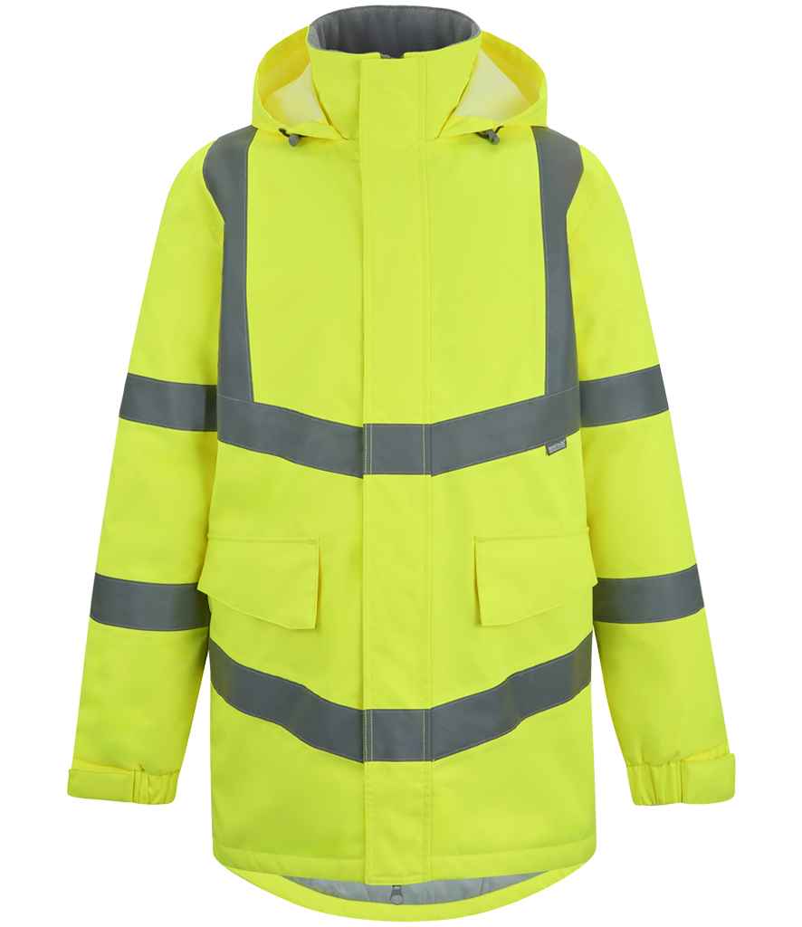 Regatta High Visibility Pro Contract Dover Parka in Yellow