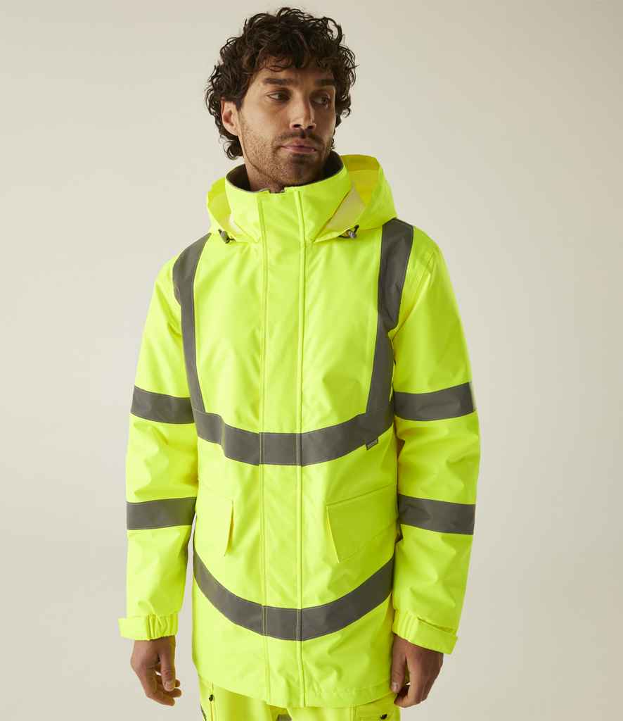 Regatta High Visibility Regatta High Visibility Pro Contract Dover Parka Yellow