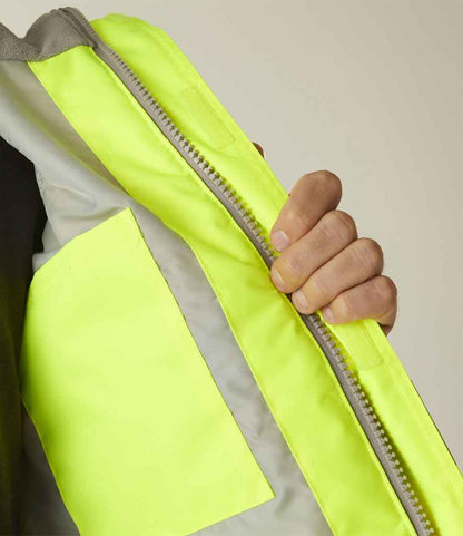 Regatta High Visibility Regatta High Visibility Pro Contract Dover Parka Yellow