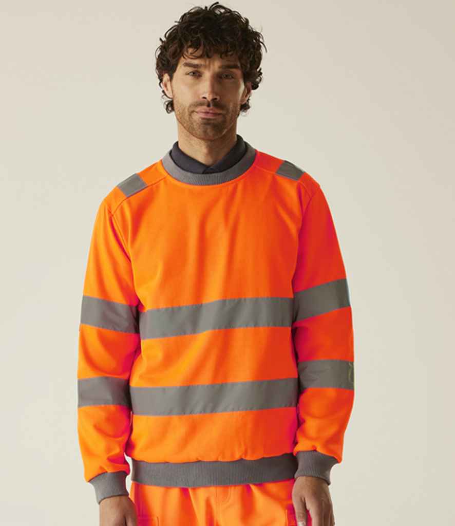 Regatta High Visibility Regatta High Visibility Pro Contract Crew Neck Sweatshirt
