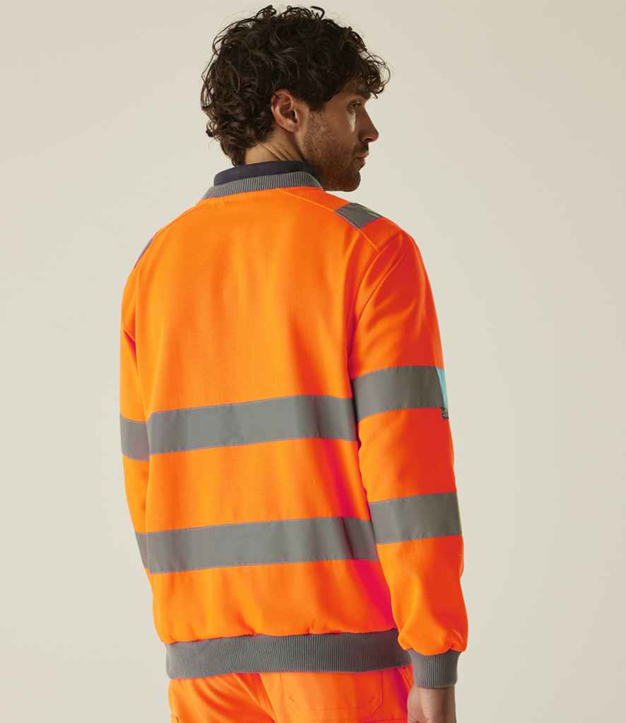 Regatta High Visibility Regatta High Visibility Pro Contract Crew Neck Sweatshirt Orange