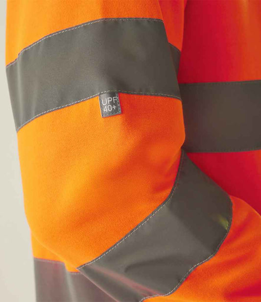 Regatta High Visibility Pro Contract Crew Neck Sweatshirt - model image