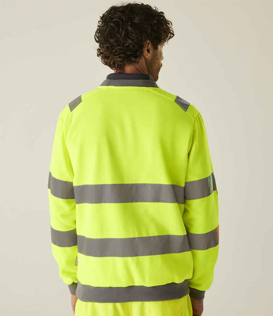 Regatta High Visibility Regatta High Visibility Pro Contract Crew Neck Sweatshirt Yellow