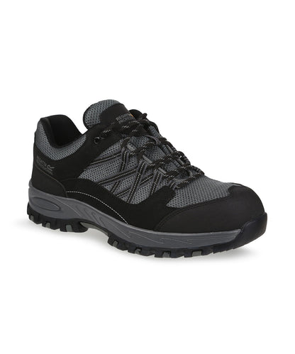 Regatta Safety Footwear Sandstone SB safety trainers Briar/Black