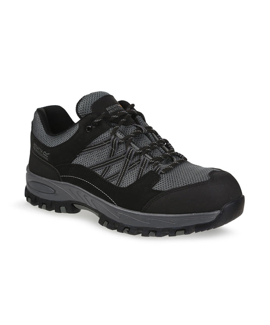 Regatta Safety Footwear Sandstone SB safety trainers Briar/Black