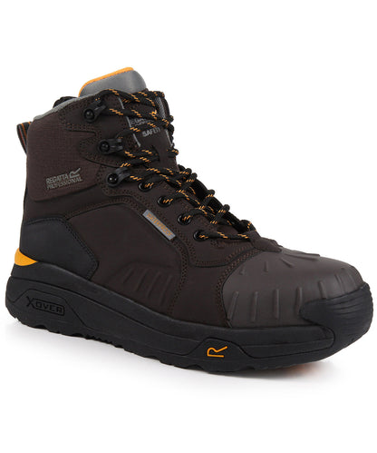Regatta Safety Footwear Exofort S3 X-over waterproof insulated safety hikers Chestnut/Black