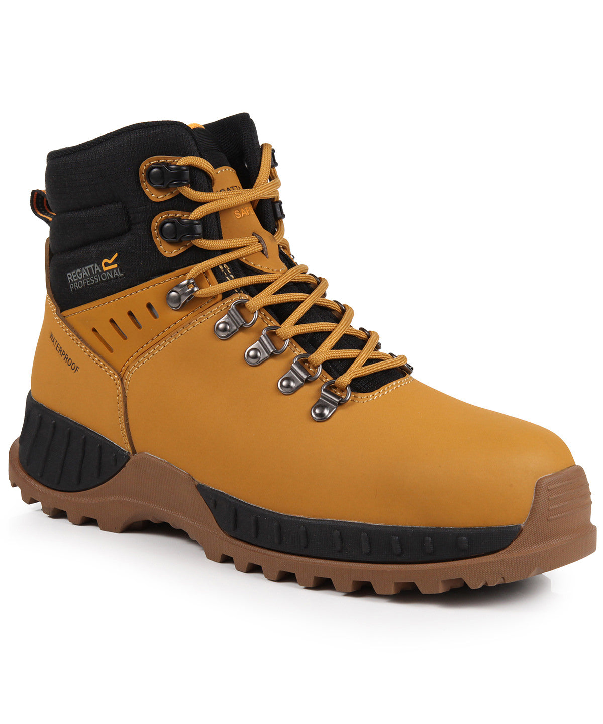 Regatta Safety Footwear Grindstone S3 waterproof safety boots Honey/Black