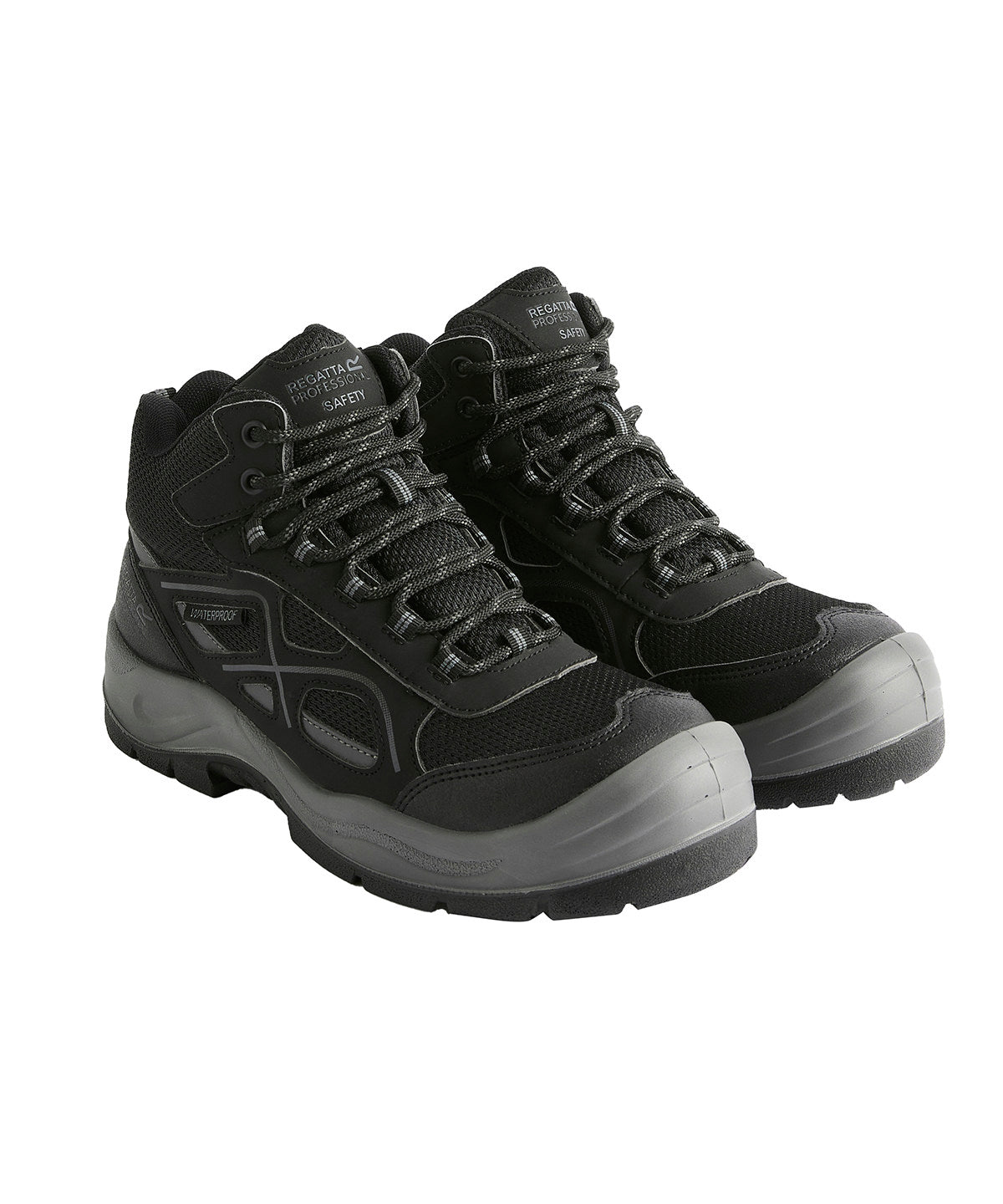 Regatta Safety Footwear Limestone S6 waterproof boots Black/Granite