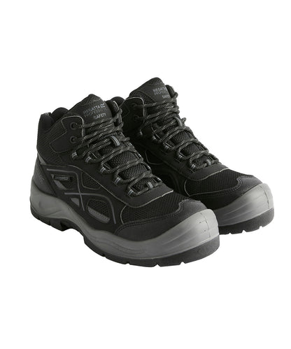 Regatta Safety Footwear Limestone S6 waterproof boots Black/Granite