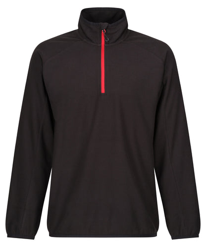 Regatta Professional Navigate half-zip fleece Black/Classic Red