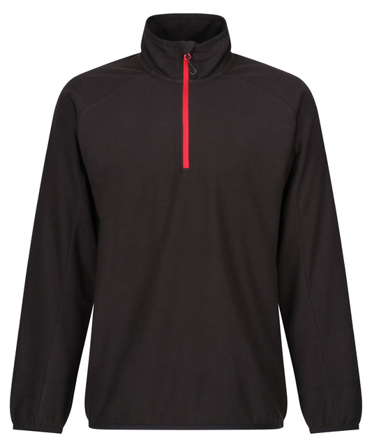 Regatta Professional Navigate half-zip fleece Black/Classic Red