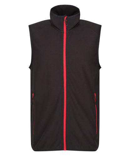 Regatta Professional Navigate fleece bodywarmer Black/Classic Red