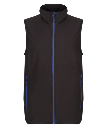 Regatta Professional Navigate fleece bodywarmer Black/New Royal