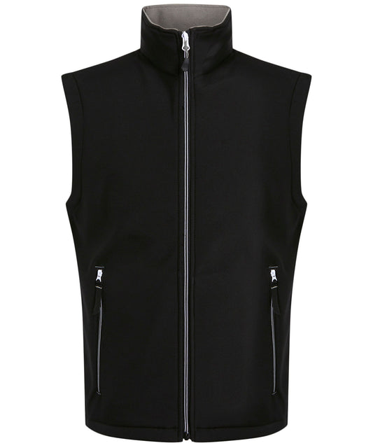 Regatta Professional Ascender 2-layer softshell bodywarmer Black/Mineral Grey