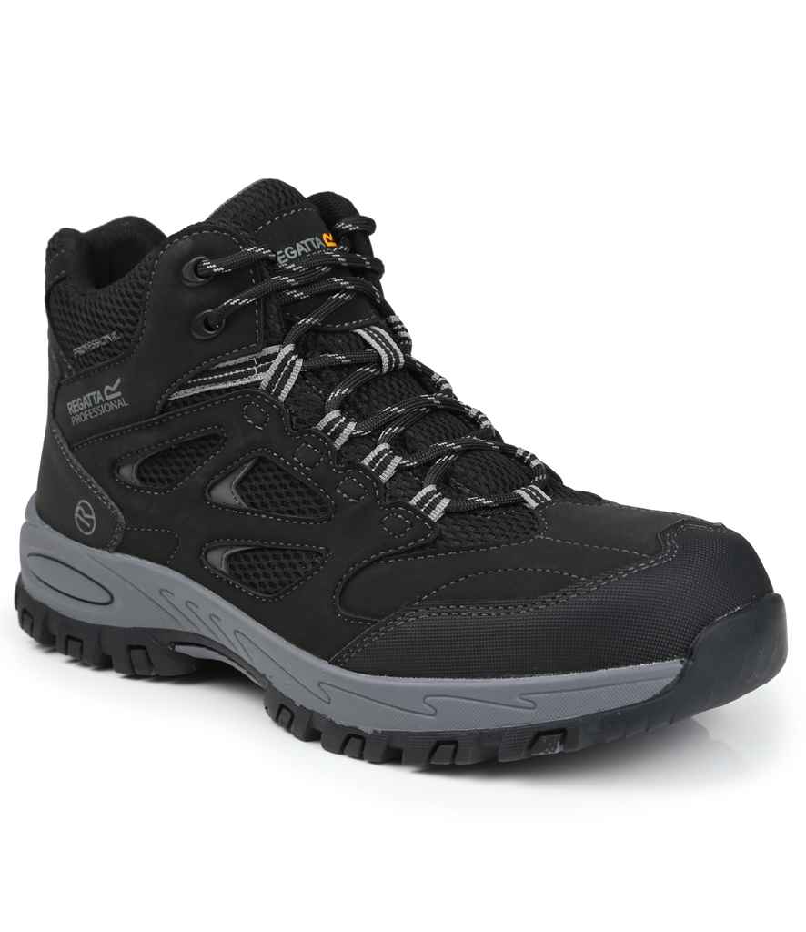 Regatta Safety Footwear Regatta Safety Footwear Mudstone S1P Safety Hikers Black/Granite