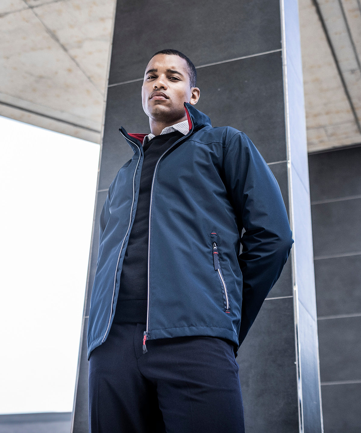 Regatta Professional Ascender waterproof shell jacket Black/Mineral Grey