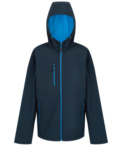 Regatta Professional Navigate 2-layer hooded softshell jacket Navy/French Blue